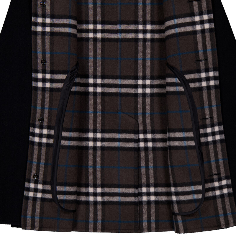 Burberry Single-Breasted Wool Short Coat, Brand Size 4 ( US Size 2