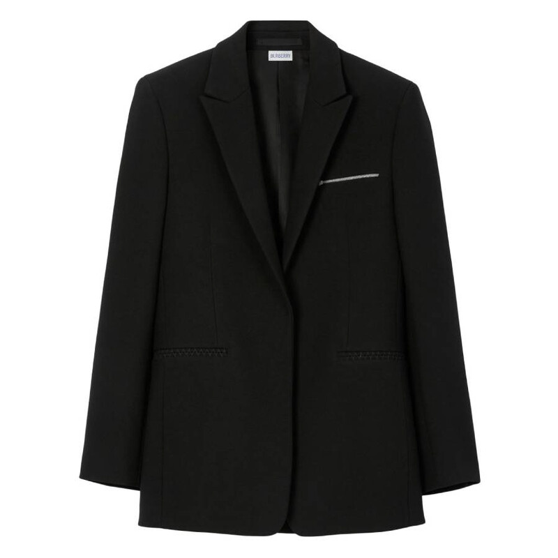 Burberry Single-Breasted Wool Tailored Jacket, Brand Size 50 ( US