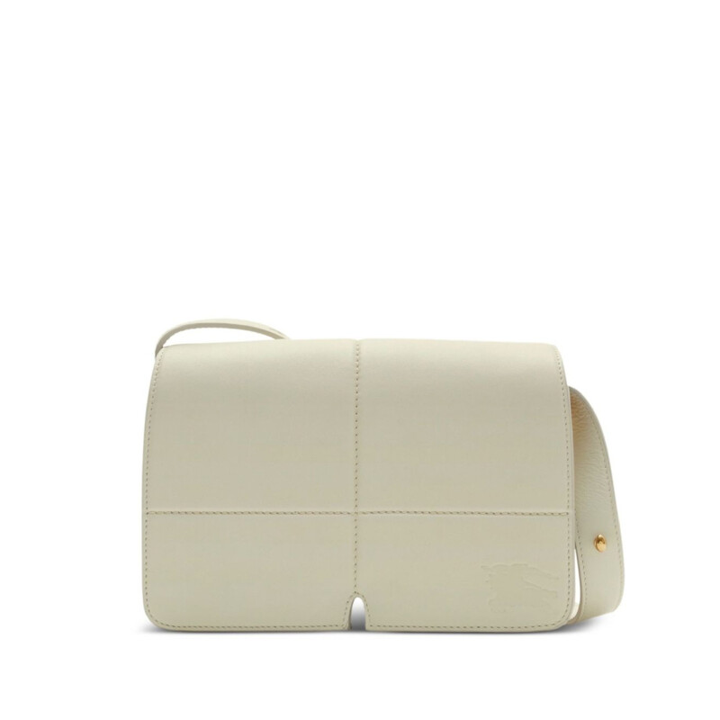 Burberry Snip Foldover-Top Calf Leather Shoulder Bag 8088936