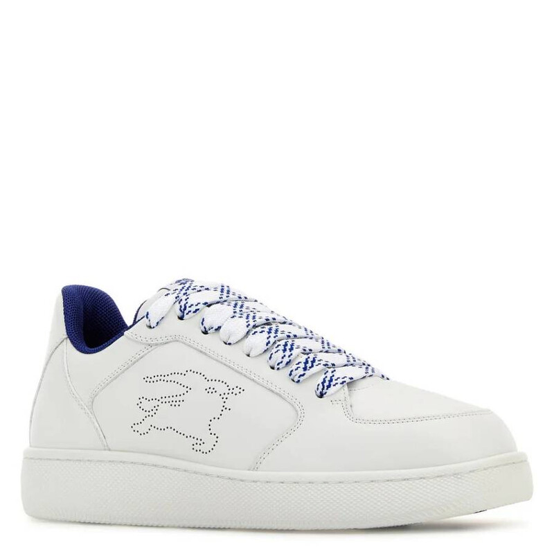 Burberry Stock Leather EKD Logo Low-Top Sneakers, Brand Size 39.5