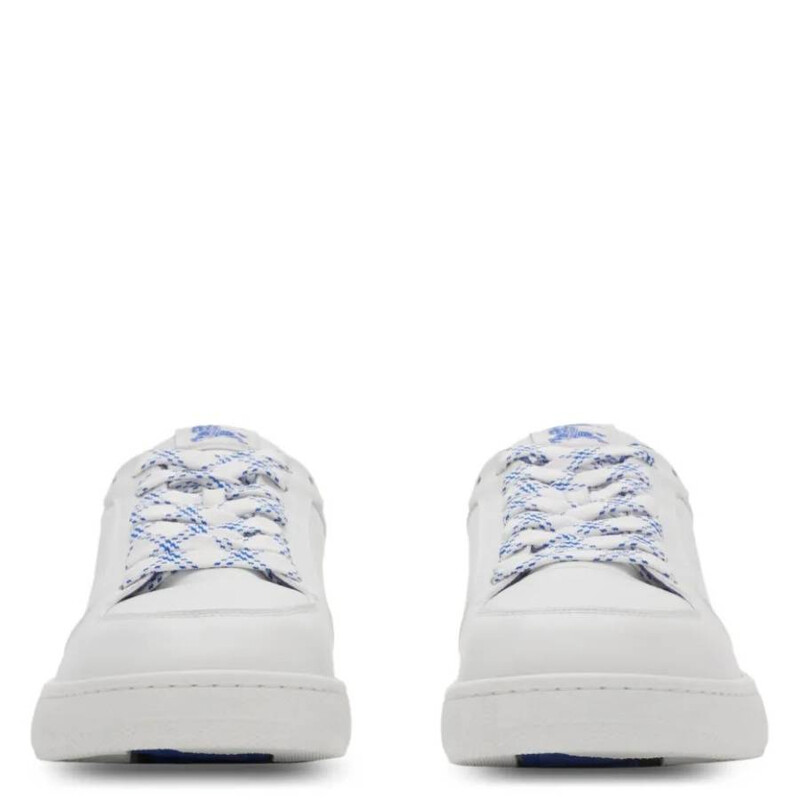 Burberry Stock Leather EKD Logo Low-Top Sneakers, Brand Size 39.5