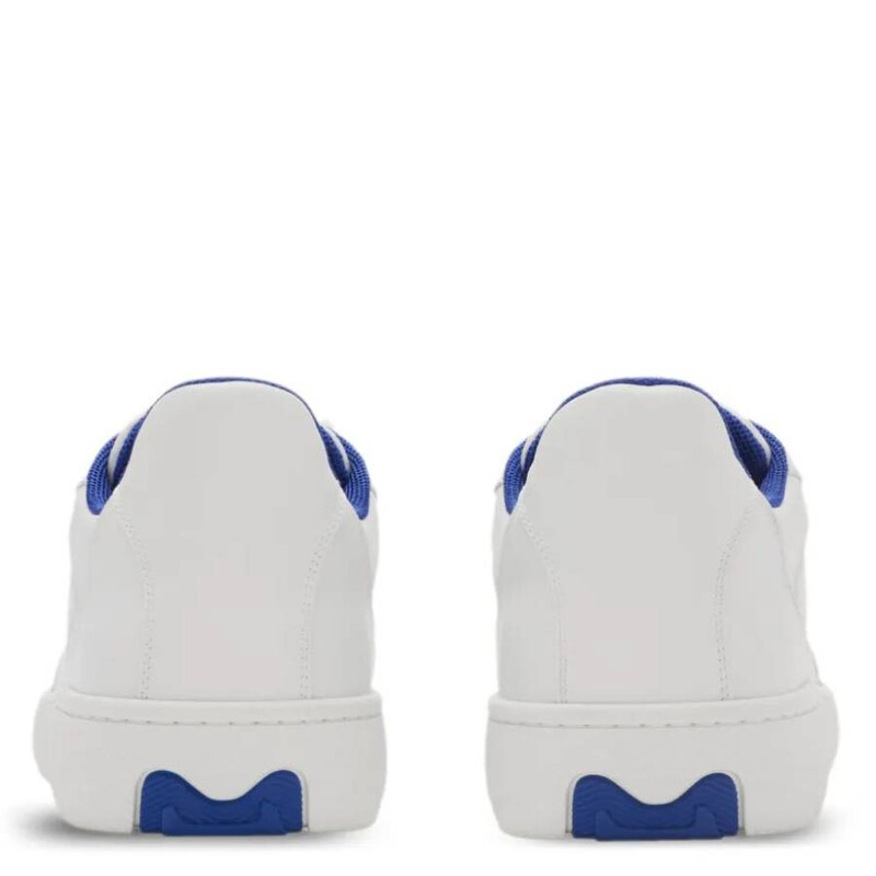 Burberry Stock Leather EKD Logo Low-Top Sneakers, Brand Size 39.5