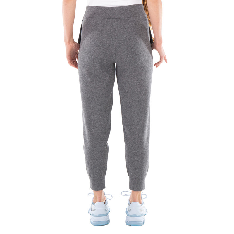 Burberry Storm Grey Melange TB Logo Knit Sweatpants, Size X-Small