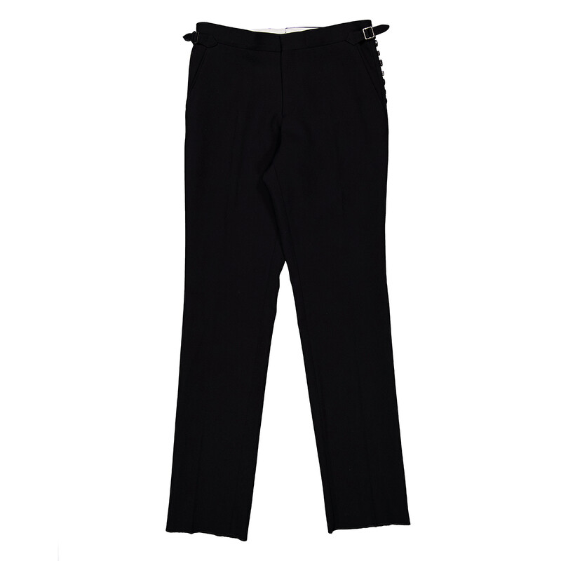 Burberry Straight-Leg Wool Pants, Brand Size 52 (Waist Size 35.8