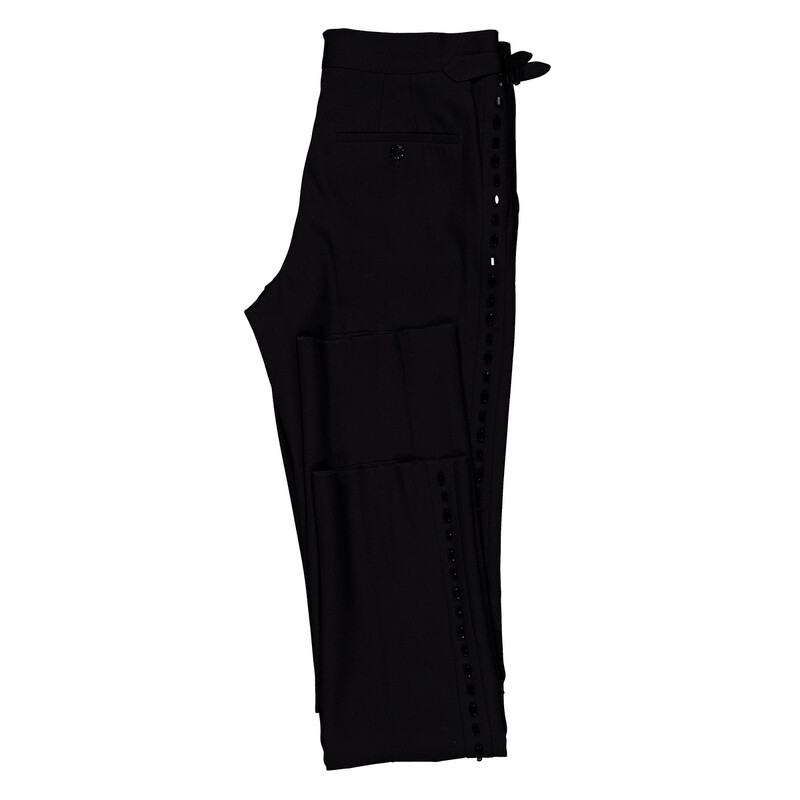 Burberry Straight-Leg Wool Pants, Brand Size 52 (Waist Size 35.8