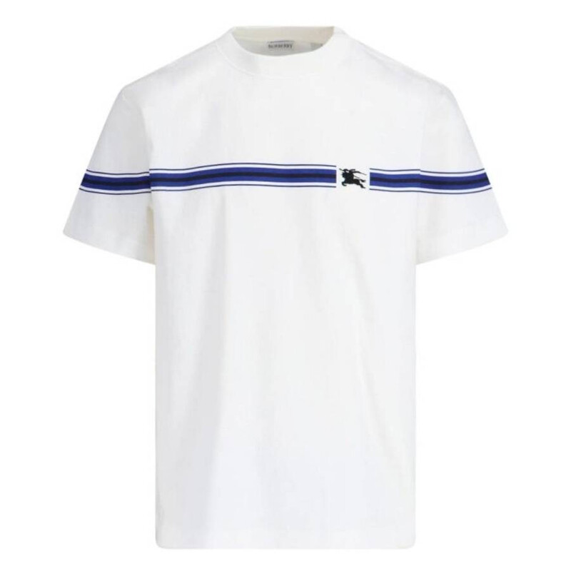 BURBERRY ストライプ Tシャツ Burberry Stripe EKD Cotton T-Shirt, Size Small 8090436 - Clothing