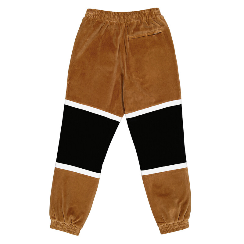Burberry Striped Chenille Logo Graphic Trackpants, Size Small