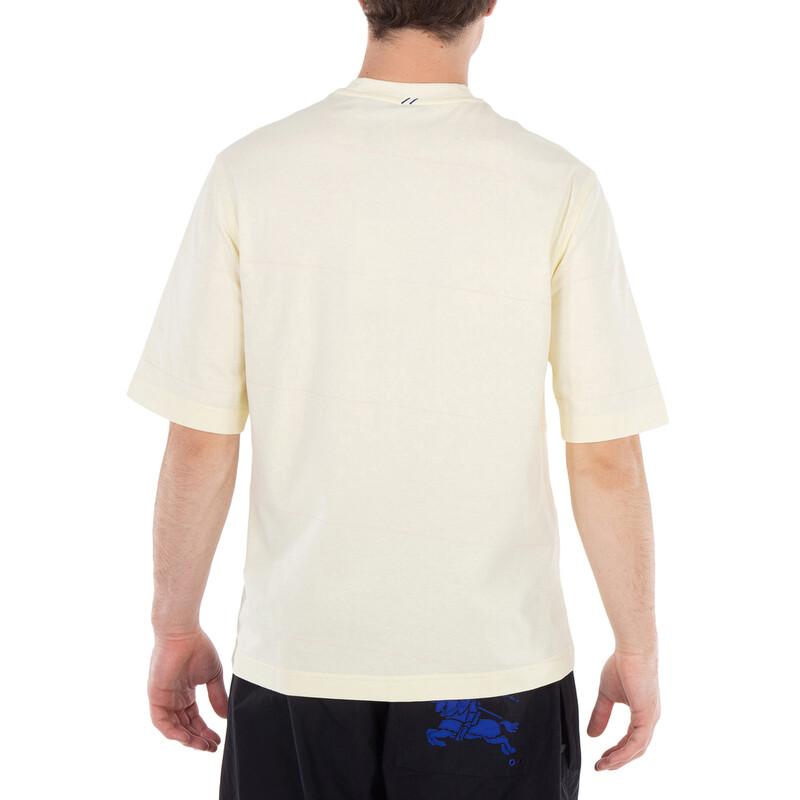 Burberry Striped Logo-Embroidered T-Shirt, Size X-Small 8082027