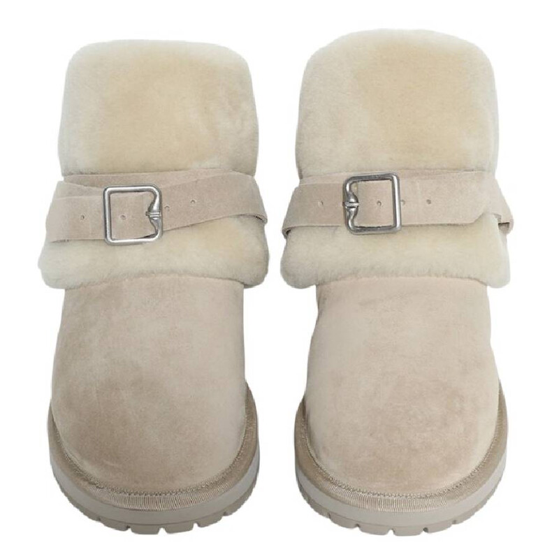 Burberry Suede And Shearling Chubby Boots, Brand Size 40  display picture 1