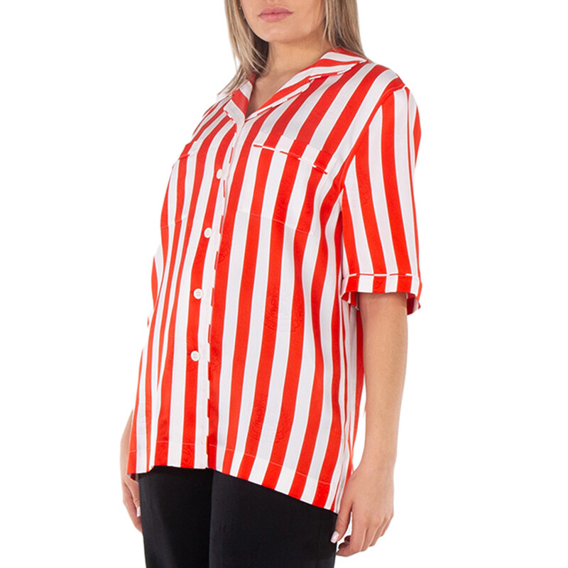 Burberry ストライプ柄シャツ　6y=116㎝ Burberry Tabi Striped Silk Pyjama Shirt, Brand Size 4 (US Size 2