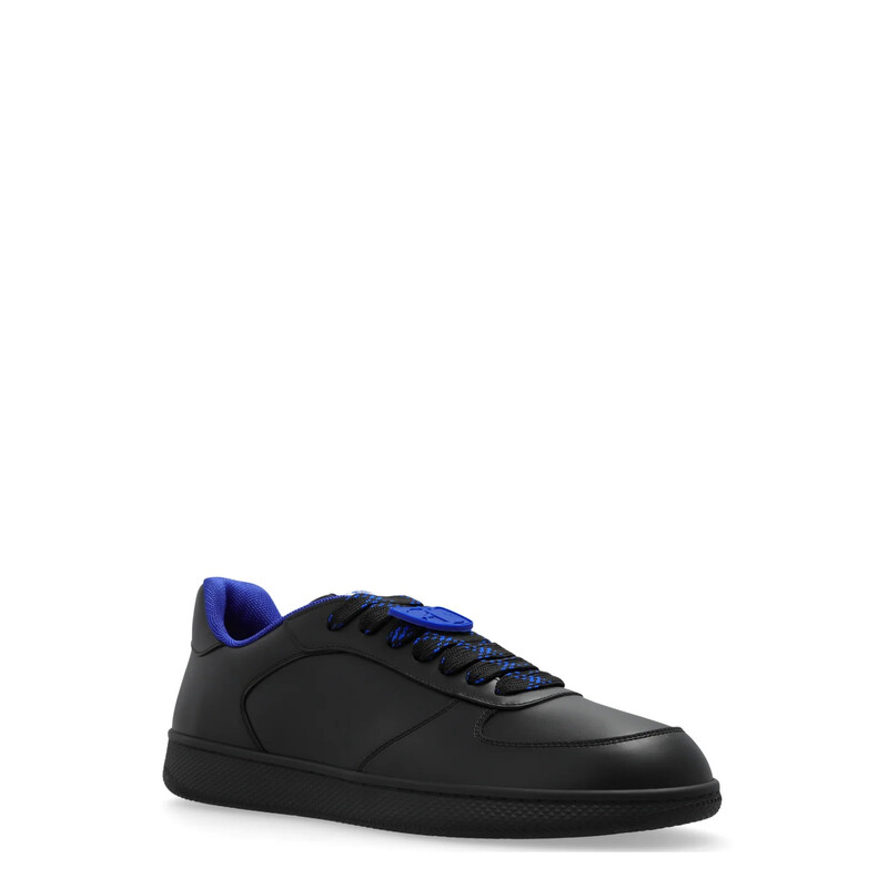 Burberry Terrace Leather Low-Top Sneakers, Brand Size 41 ( US Size