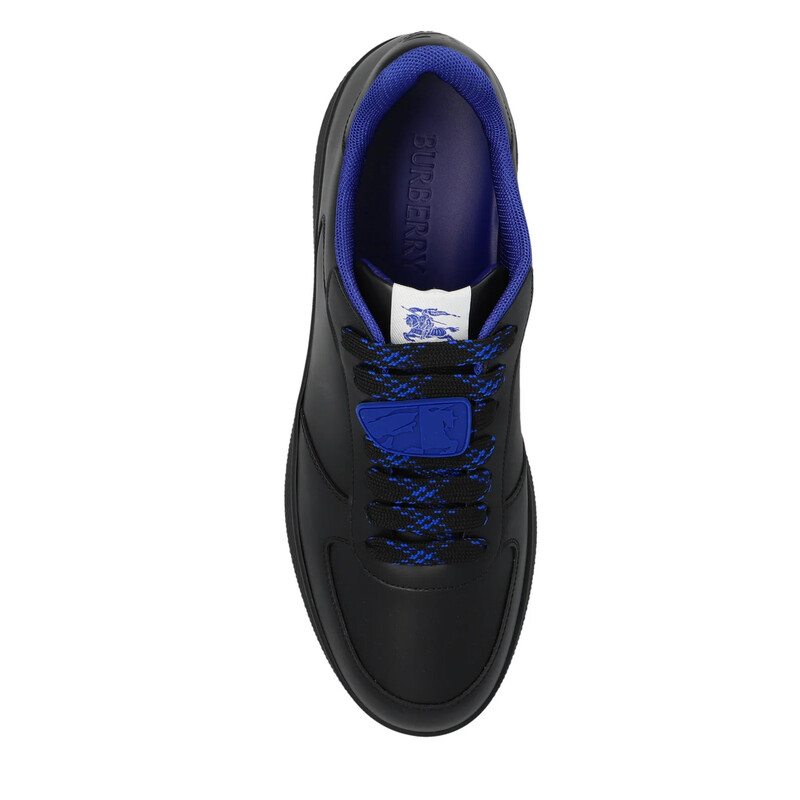 Burberry Terrace Leather Low-Top Sneakers, Brand Size 41  display picture 2