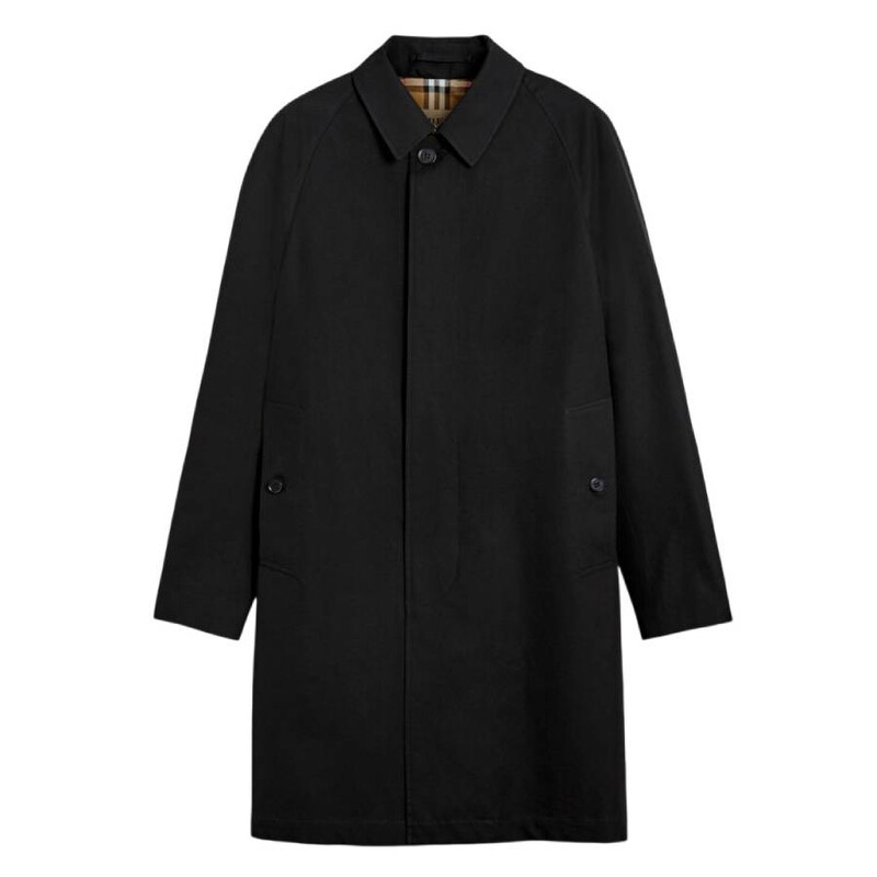 Burberry The Camden Gabardine Car Coat, Brand Size 54SF (US Size
