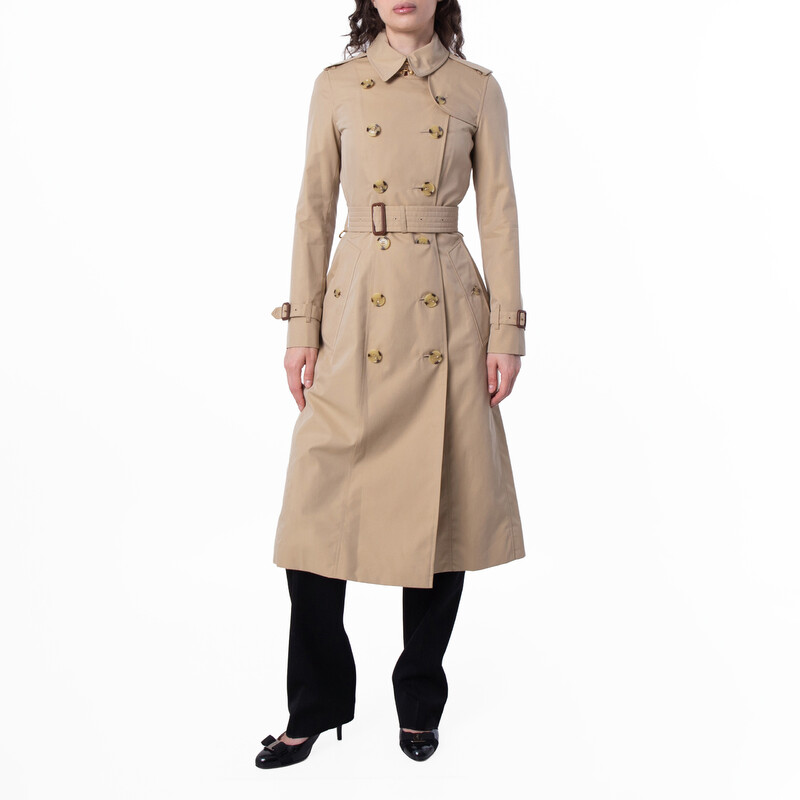 Burberry The Long Chelsea Heritage Belted Trench Coat, Brand Size