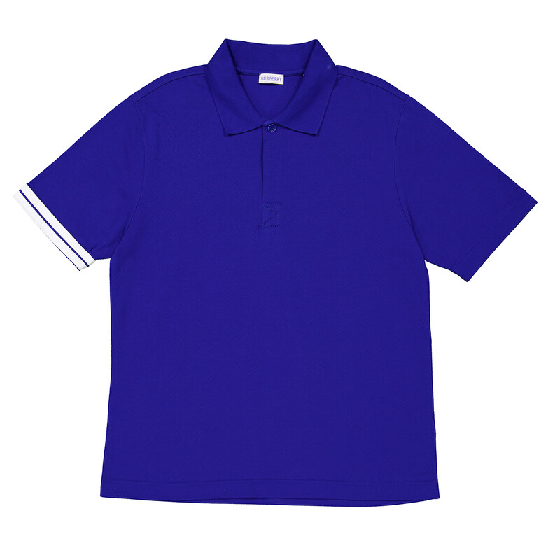 Burberry Tipped Short-Sleeve Polo Shirt, Size Large 8082125