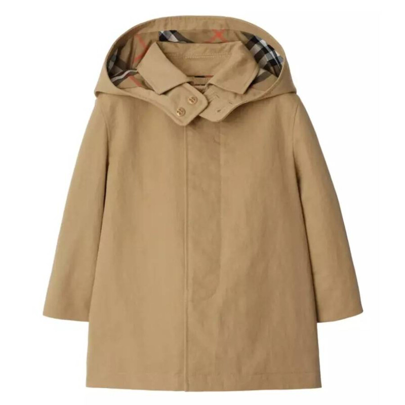 Burberry Toddler Hadley Hooded Trench Coat, Size 2Y 8100446