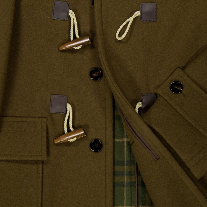 Burberry Toggle-Fastening Duffle Coat, Brand Size 52 ( US Size 42