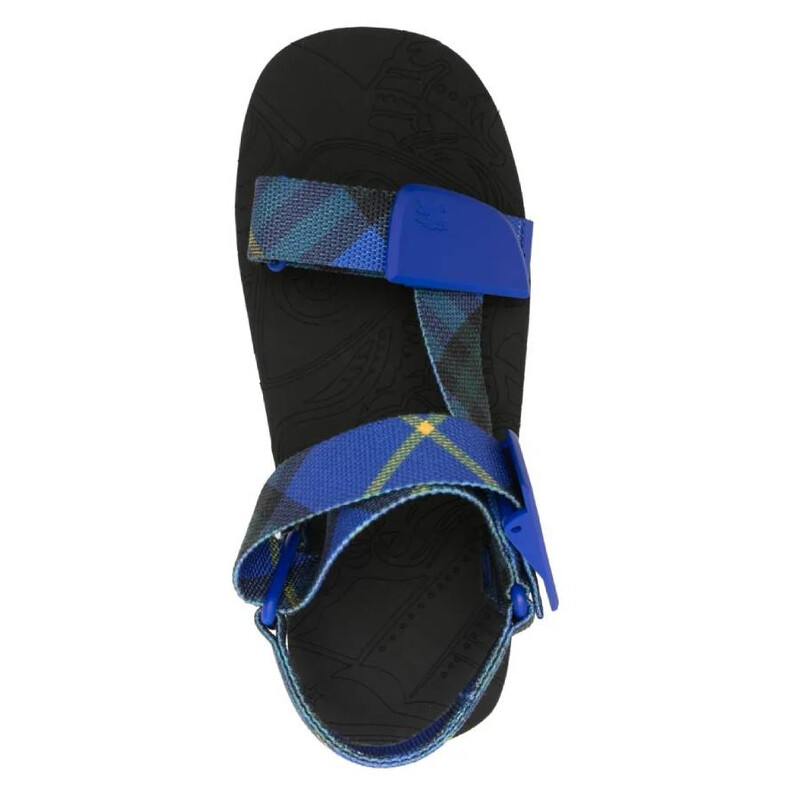 Burberry Royal Blue Velcro Sport Sandals Burberry Men main image 2