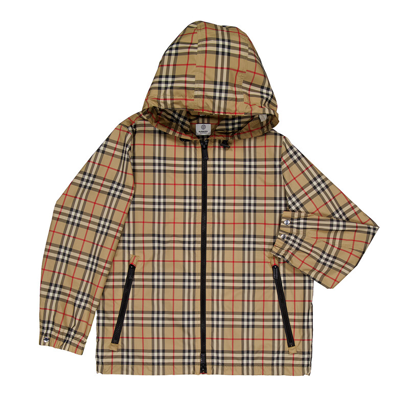 マカロン出品Burberry チェック柄 フード付きジャンバー マカロン出品Burberry チェック柄 フード付きジャンバー BURBERRY