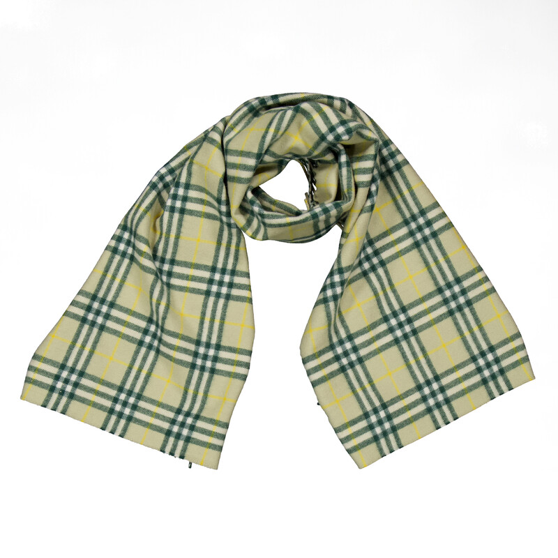 Burberry Vintage Check Fringed Cashmere Scarf 8079992