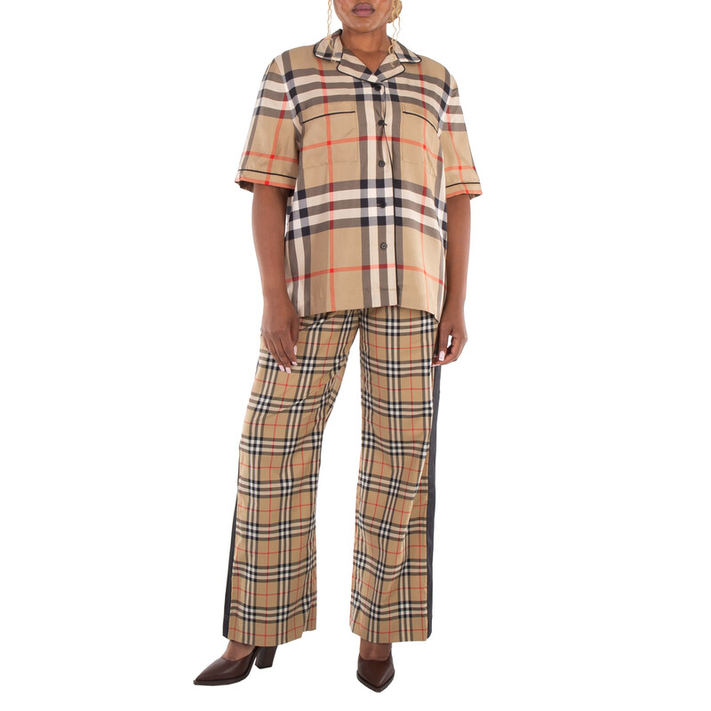 Burberry Vintage Check Pants, Brand Size 8 (US Size 6) 8040597