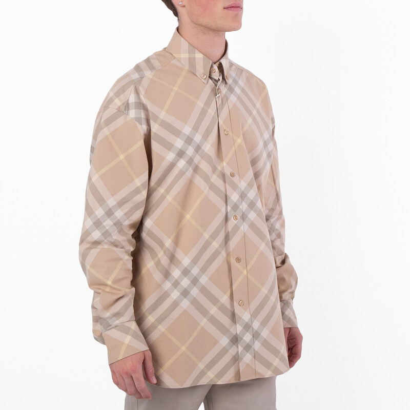 burbery dress shirt Burberry Radmar Short Sleeve Shirt in Beige