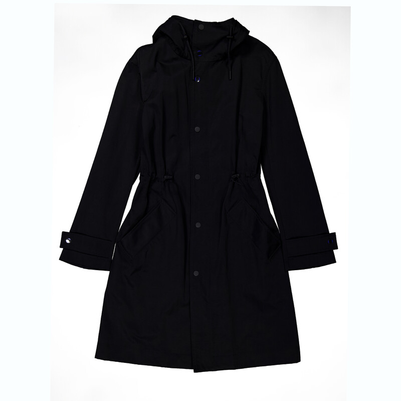 Burberry Womens Black Recycled Nylon Parka, Size XX-Small 8095446