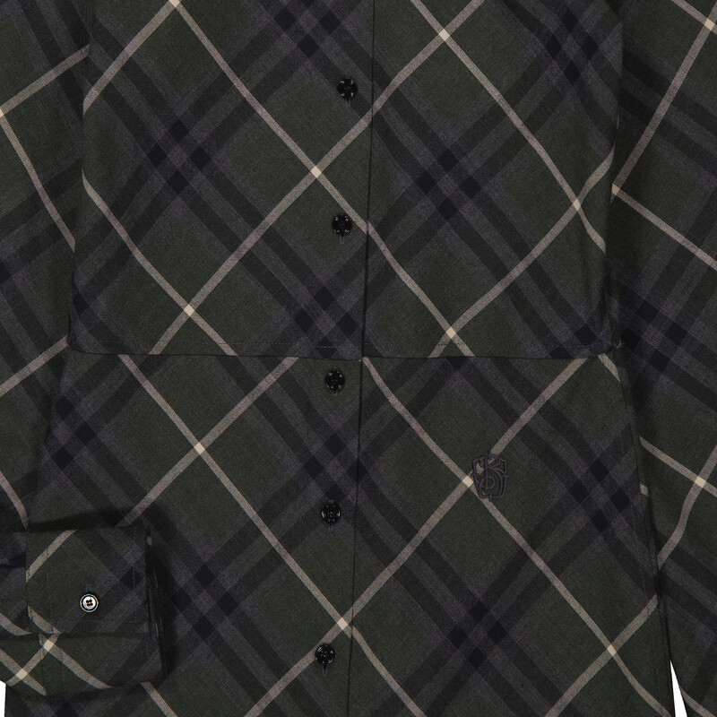 Burberry Womens Check Wool Blend Shirt Dress, Brand Size 8 ( US Size 6 ...