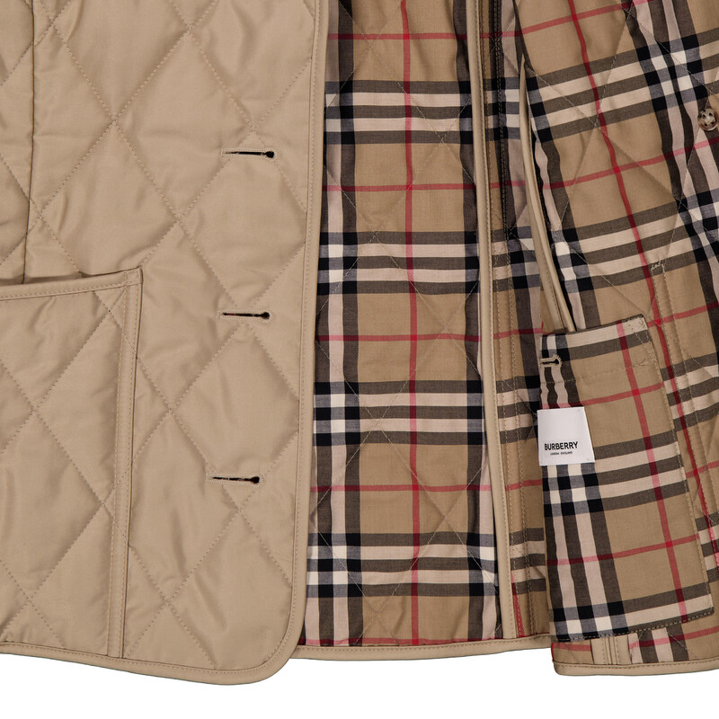Burberry Womens Diamond Quilted Thermoregulated Jacket, Size XX