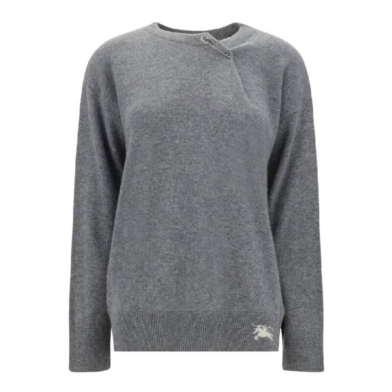 Burberry Womens EKD Cashmere Sweater, Size Large 8080851