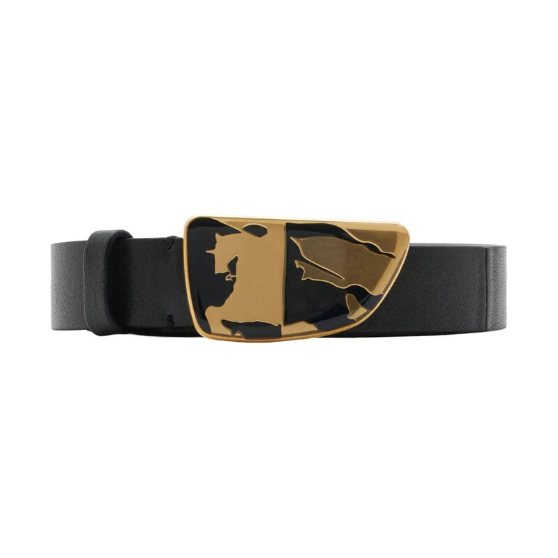 Burberry Womens Leather Shield EKD Belt, Size Medium 8088164