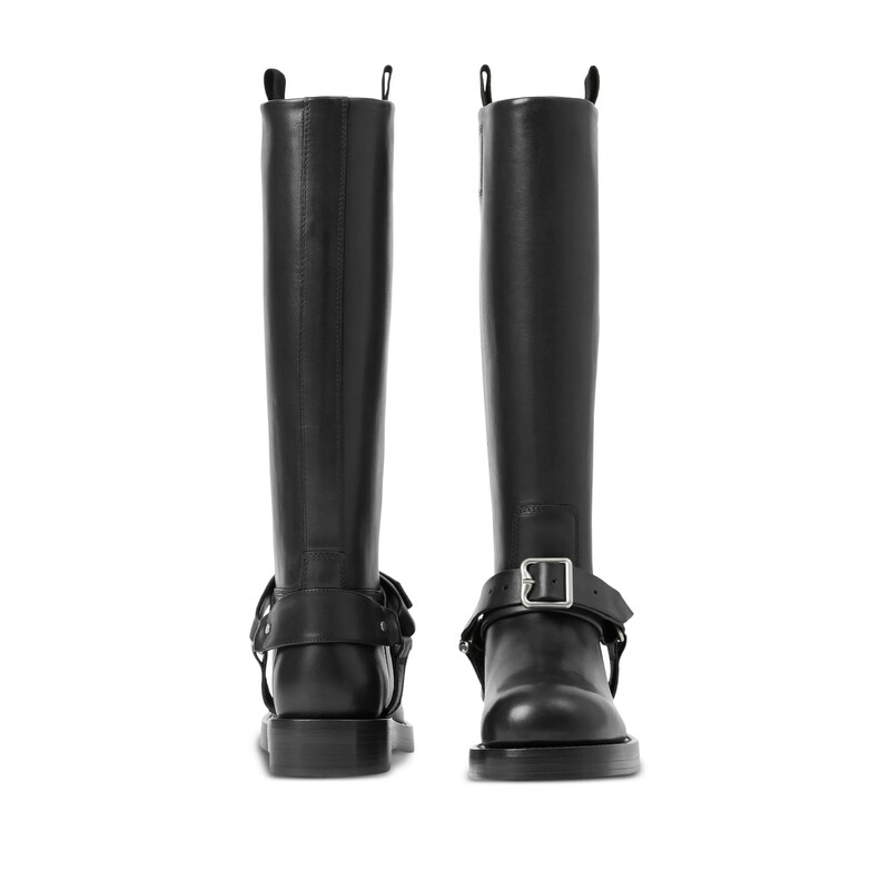 Burberry Womens Saddle Knee-High Leather Boots, Brand Size 36 ( US