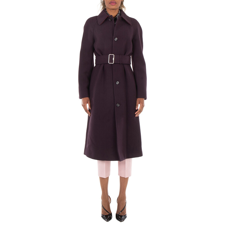Burberry Wool Belted Coat, Brand Size 6 ( US Size 4 ) 8077358
