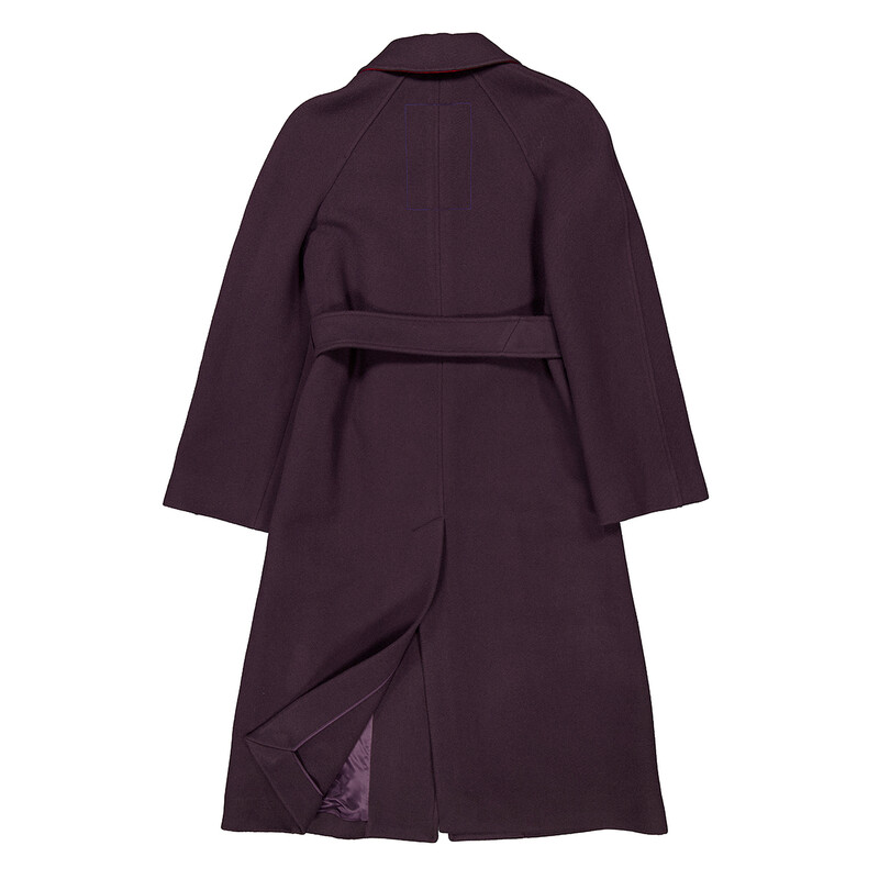 Burberry Wool Belted Coat, Brand Size 6 ( US Size 4 ) 8077358