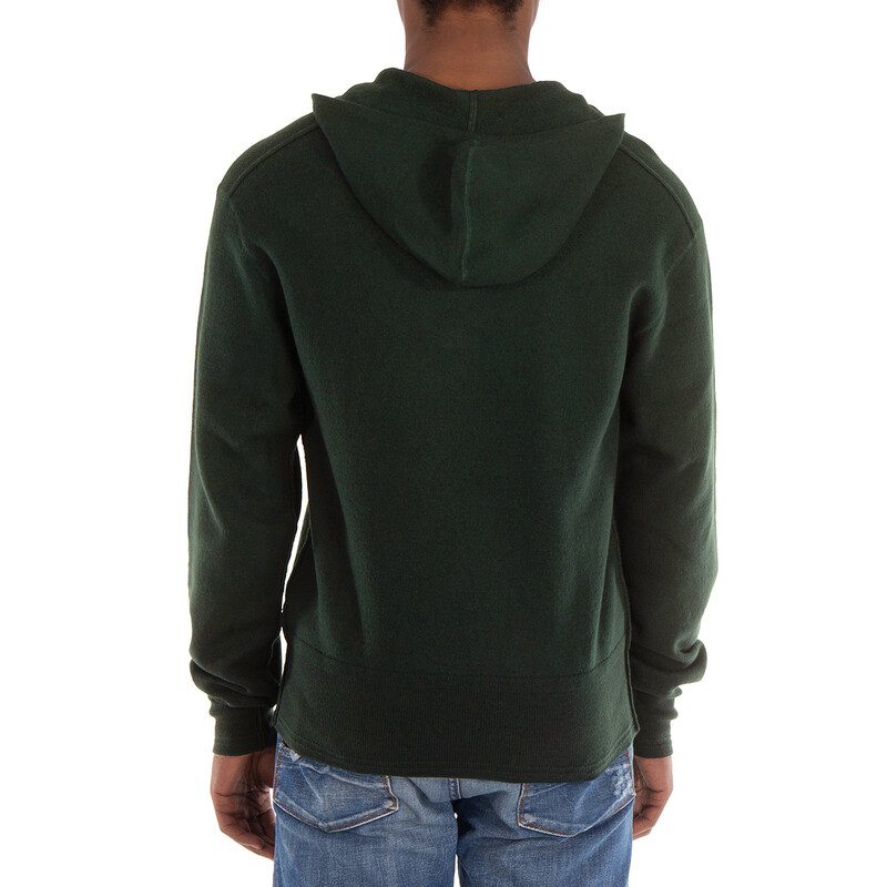 Burberry Wool Half-Zip Hoodie, Size Small 8075881 - Clothing