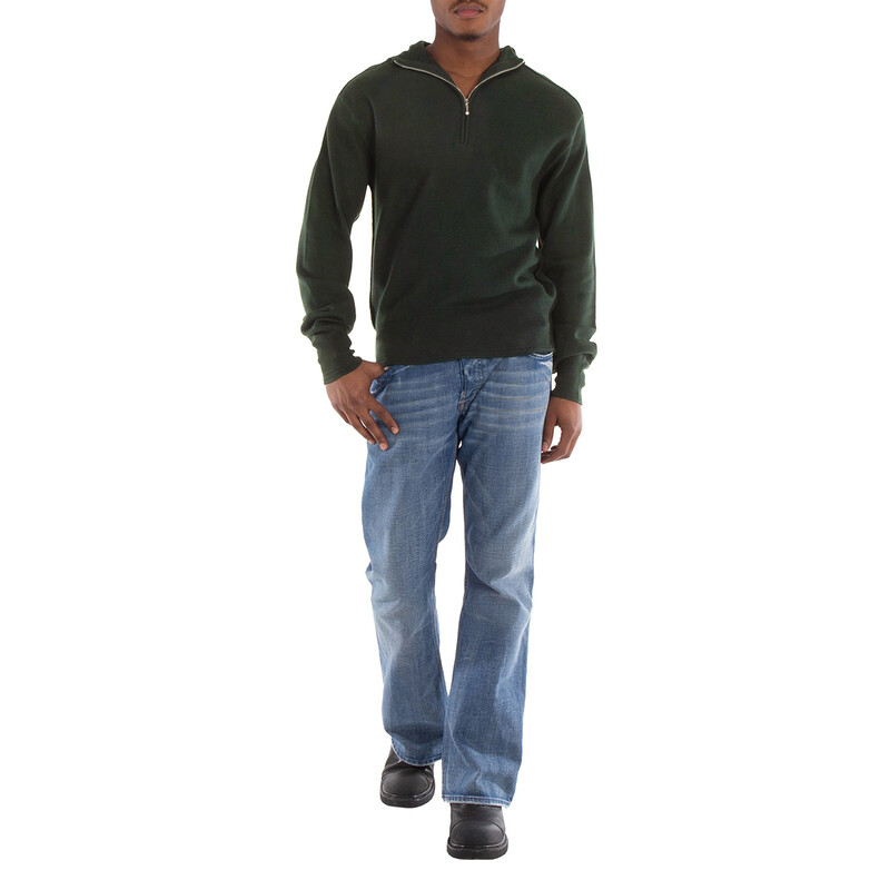Burberry Wool Half-Zip Hoodie, Size Small 8075881 - Clothing