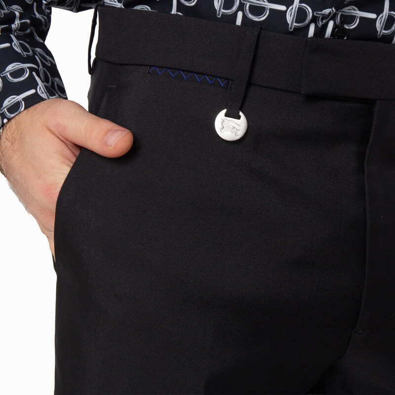 Burberry Wool-Blend Tailored Trousers, Brand Size 52 ( Waist Size