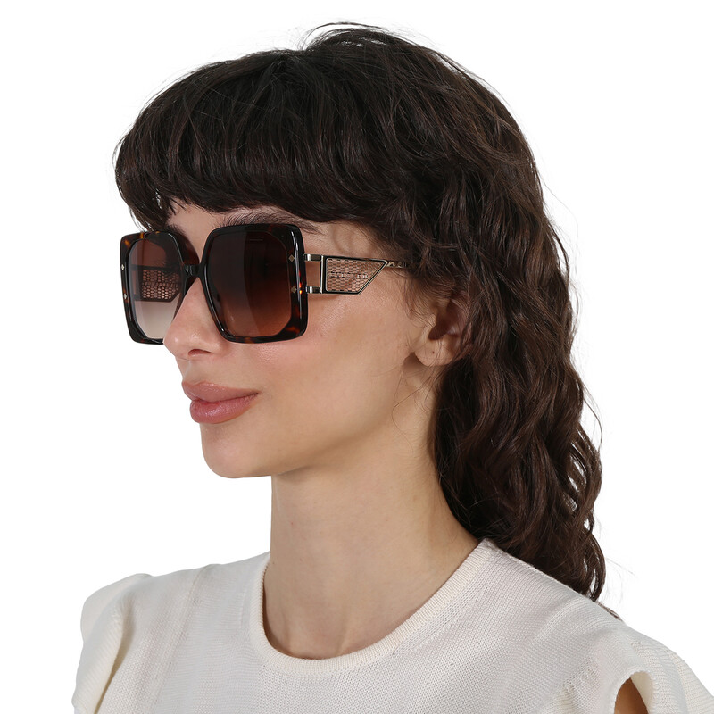 Bvlgari Brown Gradient Square Ladies Sunglasses BV8254 504  display picture 3