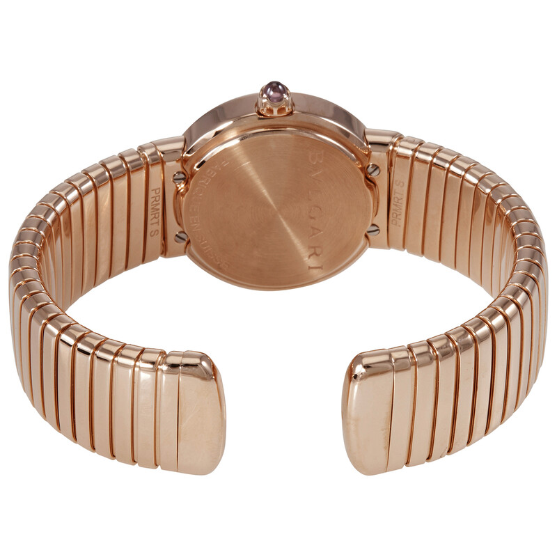Bvlgari Bvlgari Black Lacquered Dial 18K Rose Gold Diamond Small