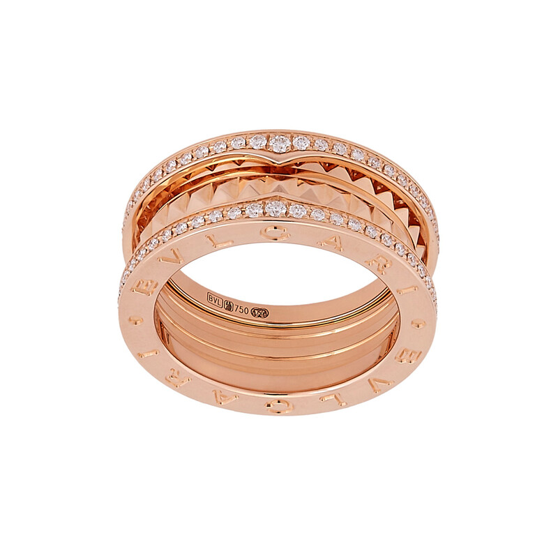 Bvlgari B.Zero1 Rock Two-Band Ring, Size 57 360221 - Ladies