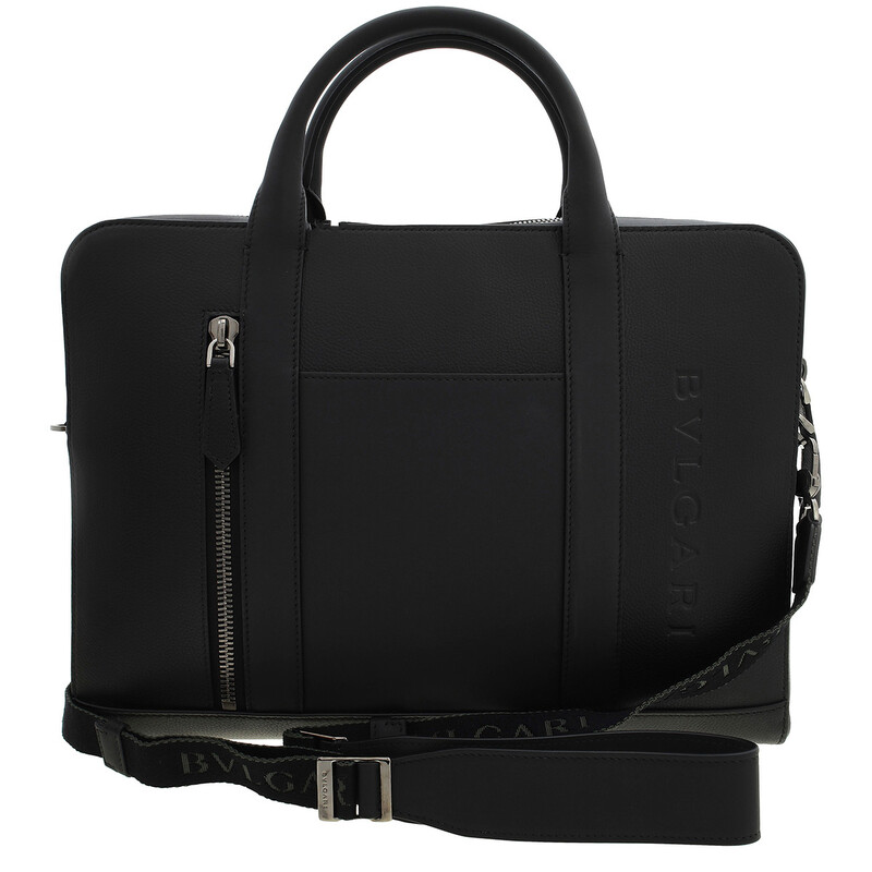 Bvlgari Calf Leather Man Briefcase 291917 8052749241109 - Handbags