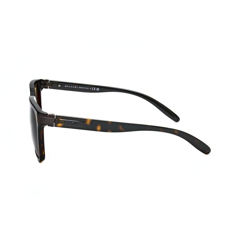 Bvlgari Dark Brown Rectangular Men's Sunglasses BV7036 504/53 56