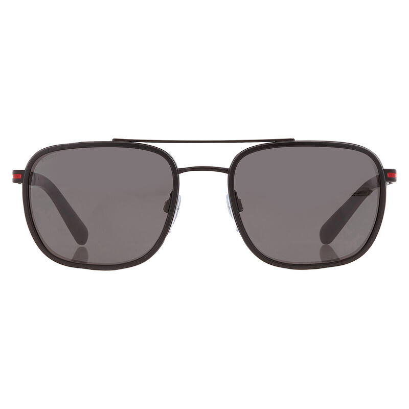 Bvlgari Dark Grey Navigator Men's Sunglasses BV5053 128/B1 56