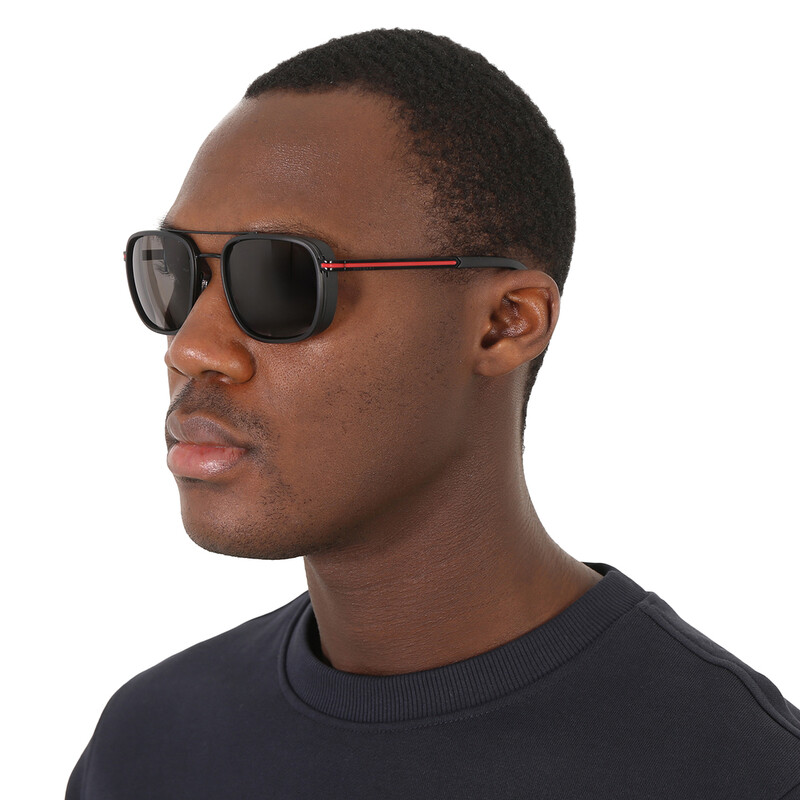 Bvlgari Dark Grey Navigator Men's Sunglasses BV5053 128/B1 56