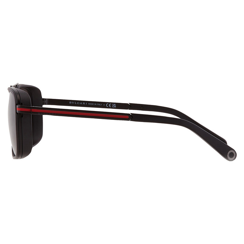 Bvlgari Dark Grey Navigator Men's Sunglasses BV5053 128/B1 56