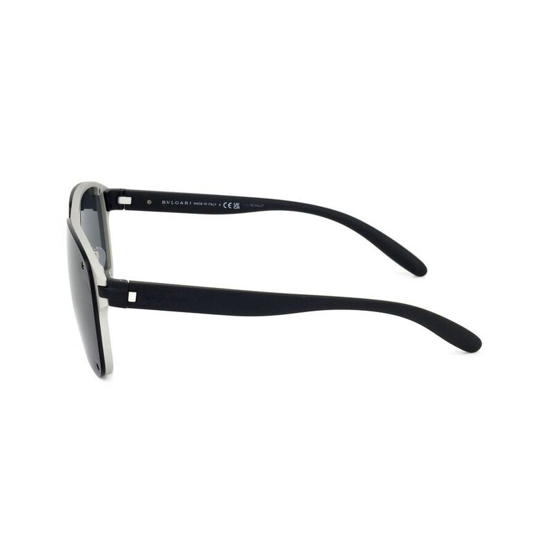 Bvlgari Dark Grey Rectangular Men's Sunglasses BV5058 018/87 60