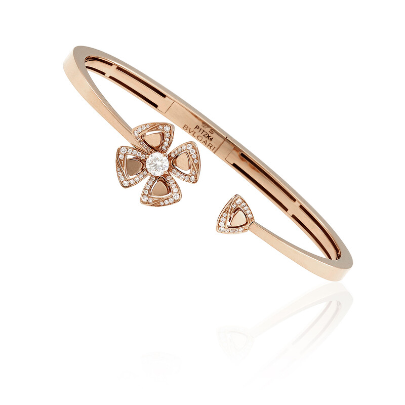 Bvlgari Fiorever 18kt Rose Gold Bracelet, Size S 356276 - Jewelry