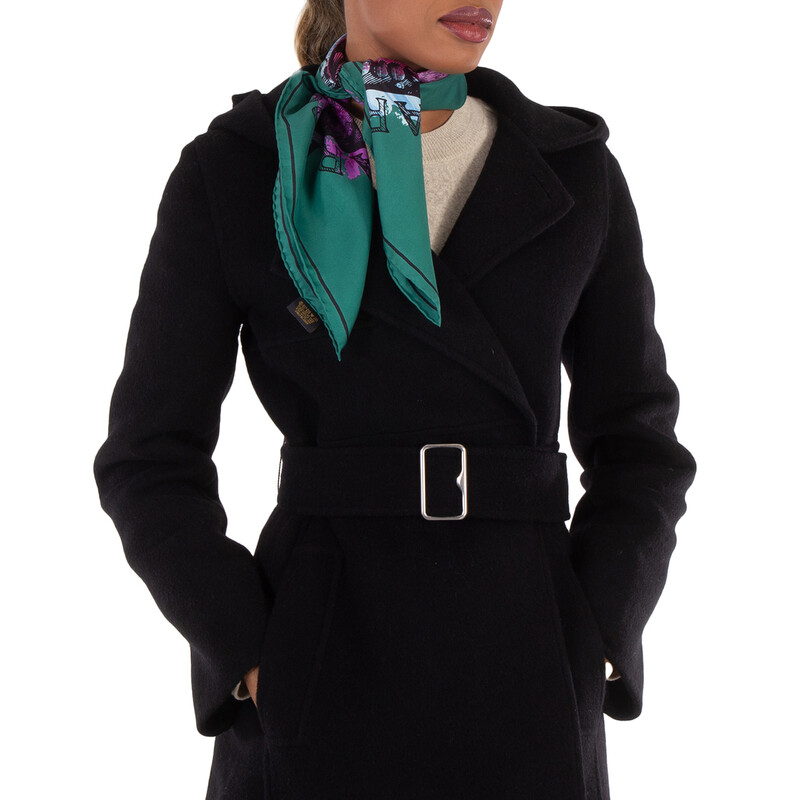 Bvlgari Heritage Print Silk Twill Scarf 245704 - Jomashop