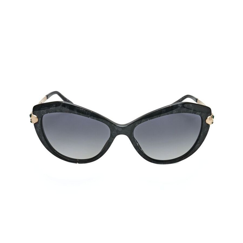 Bvlgari Ladies Black Cat Eye Sunglasses 0BV8186KB-5412T3