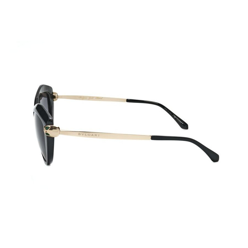 Bvlgari Ladies Black Cat Eye Sunglasses 0BV8186KB-5412T3